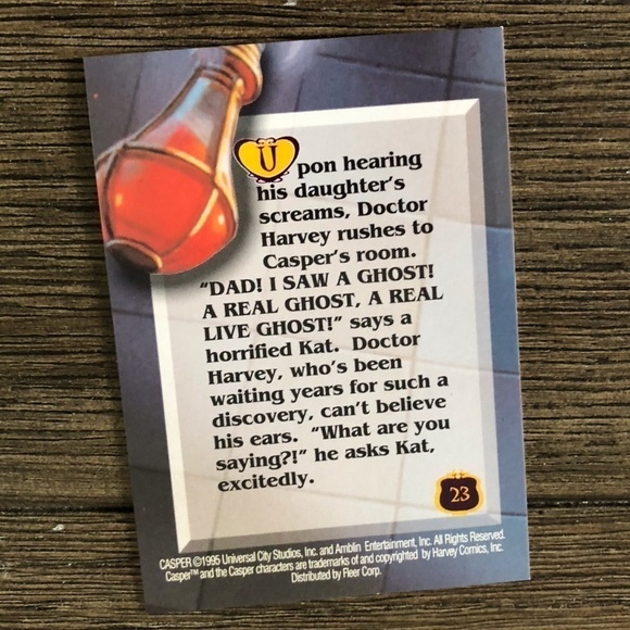 Fleer 1995 Casper trading card: Seeing is Boo-lieving #23 - Picture 2 of 2